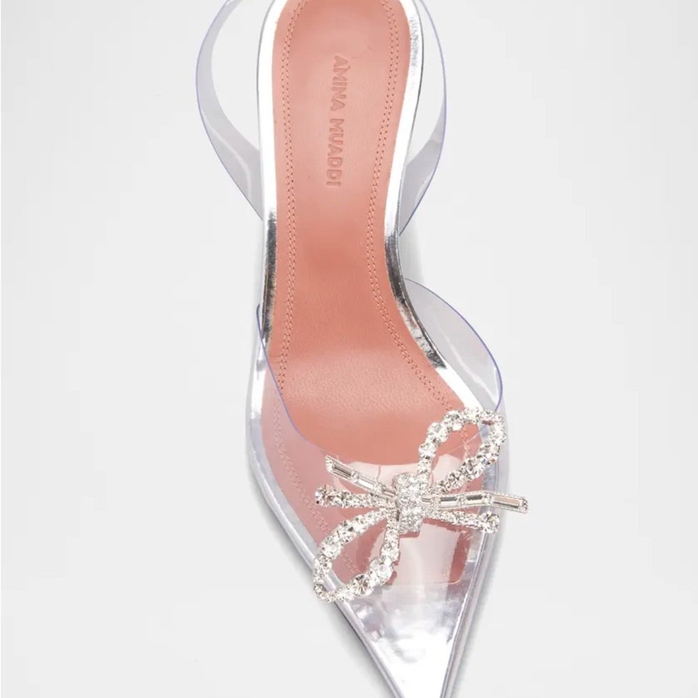 AMINA MUADDI
Rosie pvc slingback pumps
